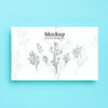 Top View Of Plants Mock-Up Psd