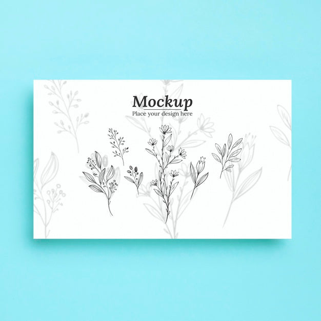 Top View Of Plants Mock-Up Psd