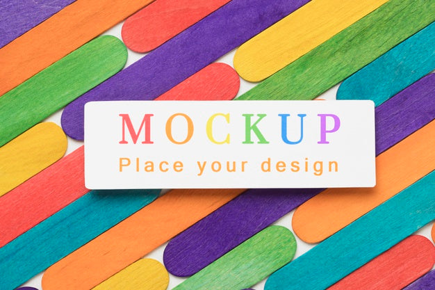 Top View Of Rainbow Colors For Diversity Psd