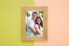 Top View Of Rectangular Frame For Pictures Psd