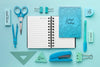 Top View Of School Supplies Collection Mock-Up Psd