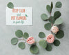 Top View Of Soft Roses With Leaves And Card Psd