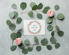 Top View Of Soft Roses With Leaves Psd