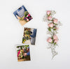 Top View Of Spring Roses With Photos Psd