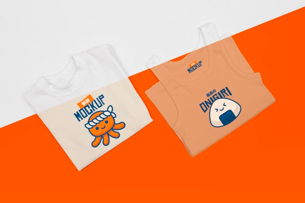 Top View Of T-Shirt Concept Mock-Up Psd