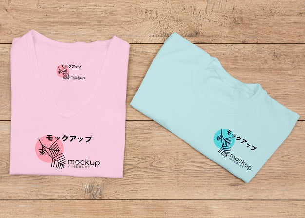 Top View Of T-Shirt Concept Mock-Up Psd