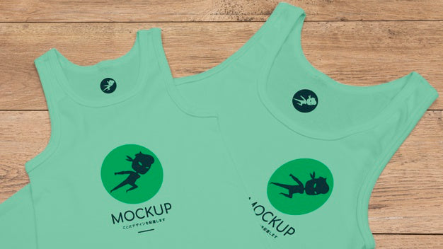 Top View Of T-Shirt Concept Mock-Up Psd