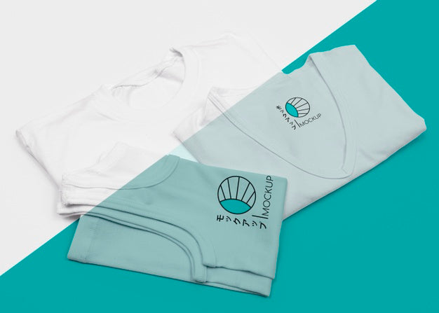 Top View Of T-Shirt Concept Mock-Up Psd