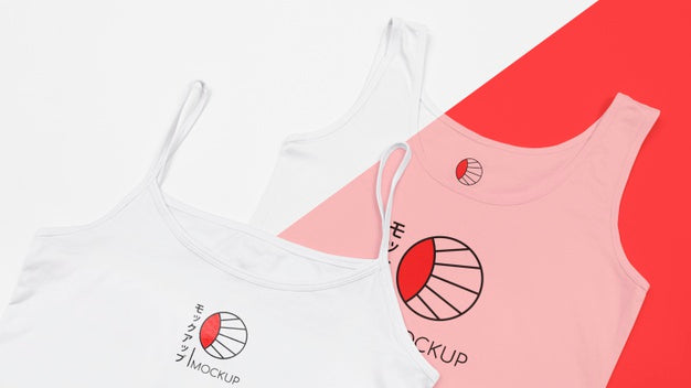 Top View Of T-Shirt Concept Mock-Up Psd