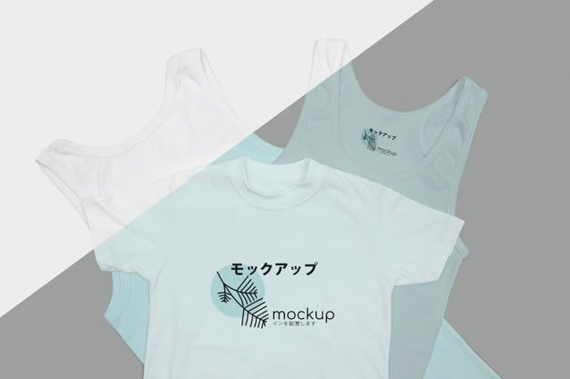 Top View Of T-Shirt Concept Mock-Up Psd