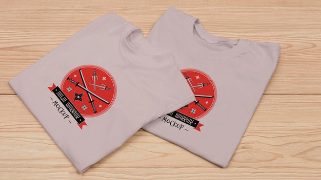 Top View Of T-Shirt Concept Mock-Up Psd