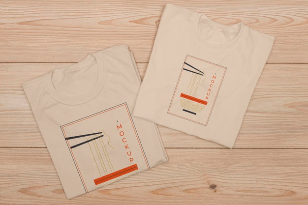 Top View Of T-Shirt Concept Mock-Up Psd