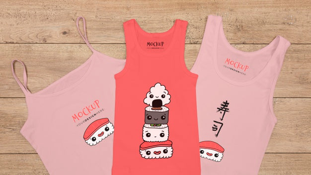 Top View Of T-Shirt Concept Mock-Up Psd