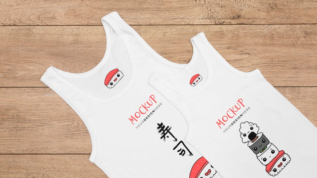 Top View Of T-Shirt Concept Mock-Up Psd