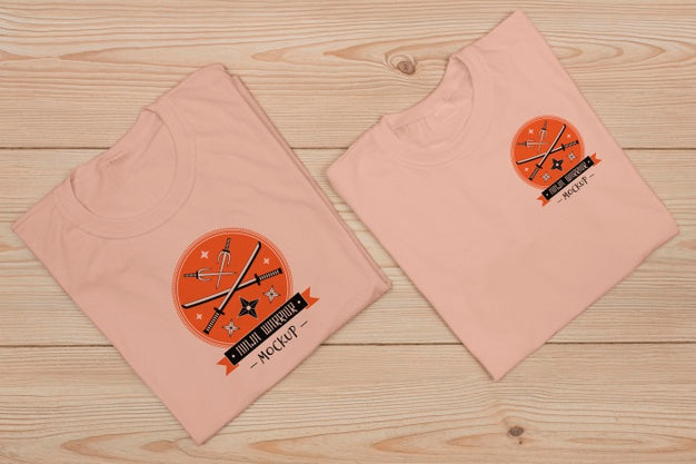 Top View Of T-Shirt Concept Mock-Up Psd