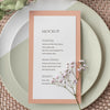 Top View Of Table Arrangement With Plates And Spring Menu Mock-Up Psd