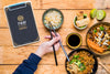 Top View Of Thai Food Concept Mock-Up Psd