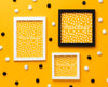 Top View Of Three Mock-Up Frames With Decorations Psd