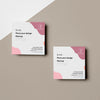 Top View Of Two Business Cards With Braille Design Psd