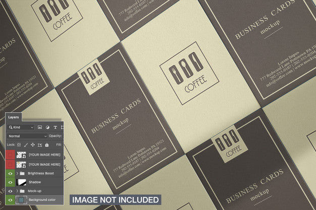 Top View Of Vertical Business Cards Mockup Psd