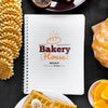 Top View Of Waffles And Donuts With Notebook Psd