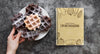 Top View Of Waffles On Plate With Notebook Psd
