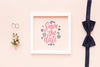 Top View Of Wedding Concept Mock-Up Psd