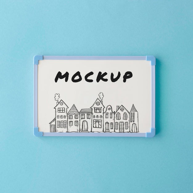 Top View Of Whiteboard Mock-Up Psd