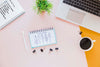 Top View Office Desk With Mock-Up Psd