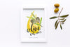 Top View Olive Oil Frame With Mock-Up Psd