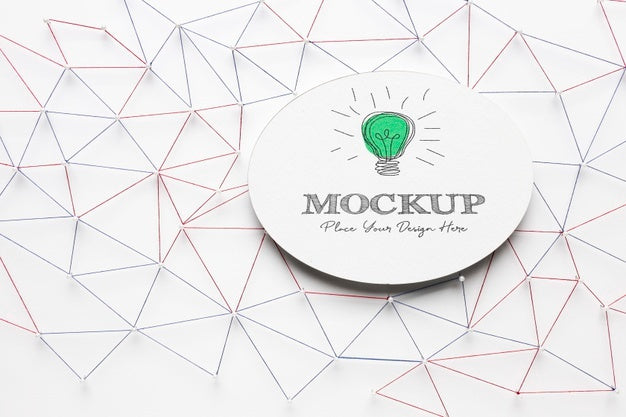 Top View On 5G Mockup Design Psd