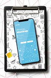 Top View On 5G Mockup Design Psd