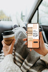 Top View On Hand With Smartphone Mockup And Cup Of Coffee Psd