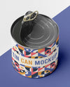 Top View Opened Tin Can Psd