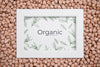 Top View Organic Frame Surrounded By Chickpeas Psd