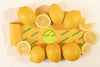 Top View Organic Lemons On A Table Psd