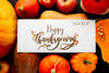Top View Organic Thanksgiving Harvest Psd