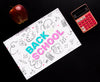 Top View Organized Back To School Desk Psd