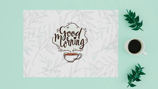 Top View Paper On Blue Background Psd