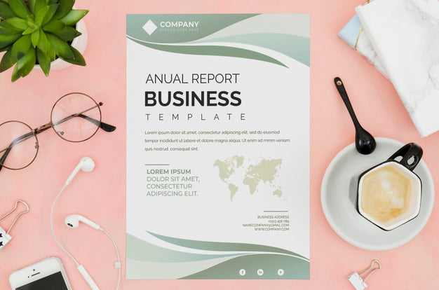 Top View Paper On Pink Background Psd