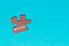 Top View Piece Of Puzzle Mock-Up Psd