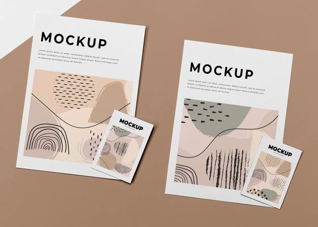 Top View Poster Mockup Psd