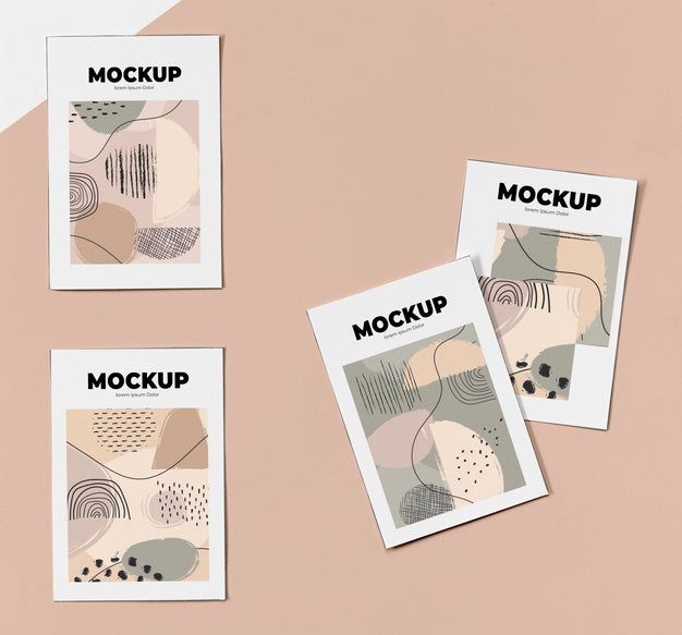 Top View Poster Mockup Psd