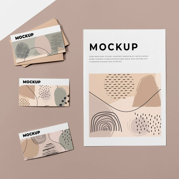 Top View Poster Mockup Psd