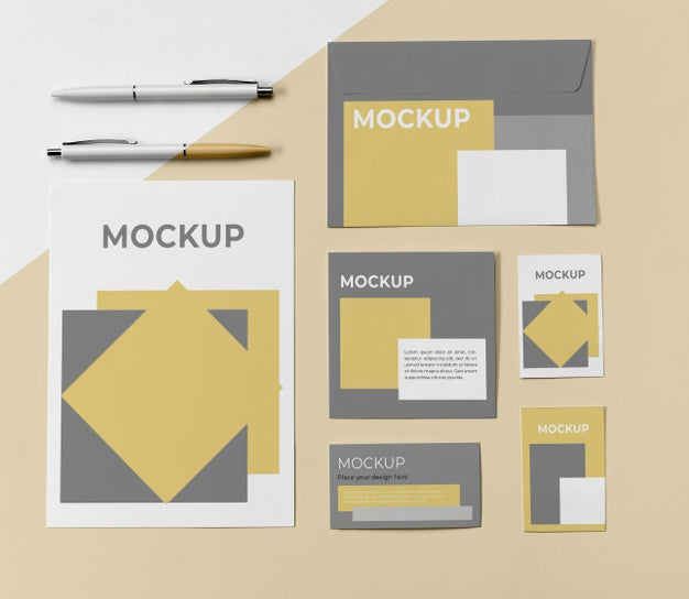 Top View Poster Mockup Psd