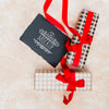Top View Presents Wrapped With Ribbon Psd