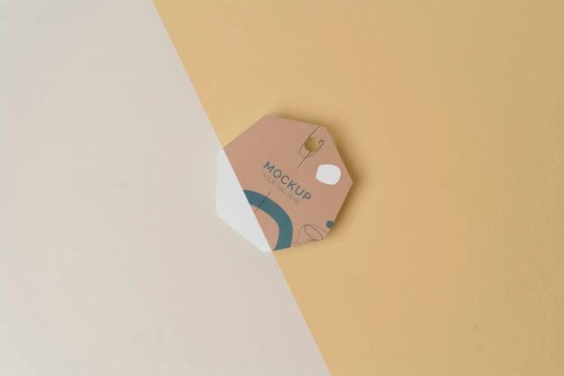 Top View Product Tag Mock-Up Psd
