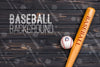Top View Professional Baseball Bat And Ball Psd