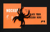 Top View Scary Spider Mock-Up Psd