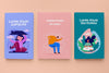 Top View Set Of Different Book Mock-Ups Psd